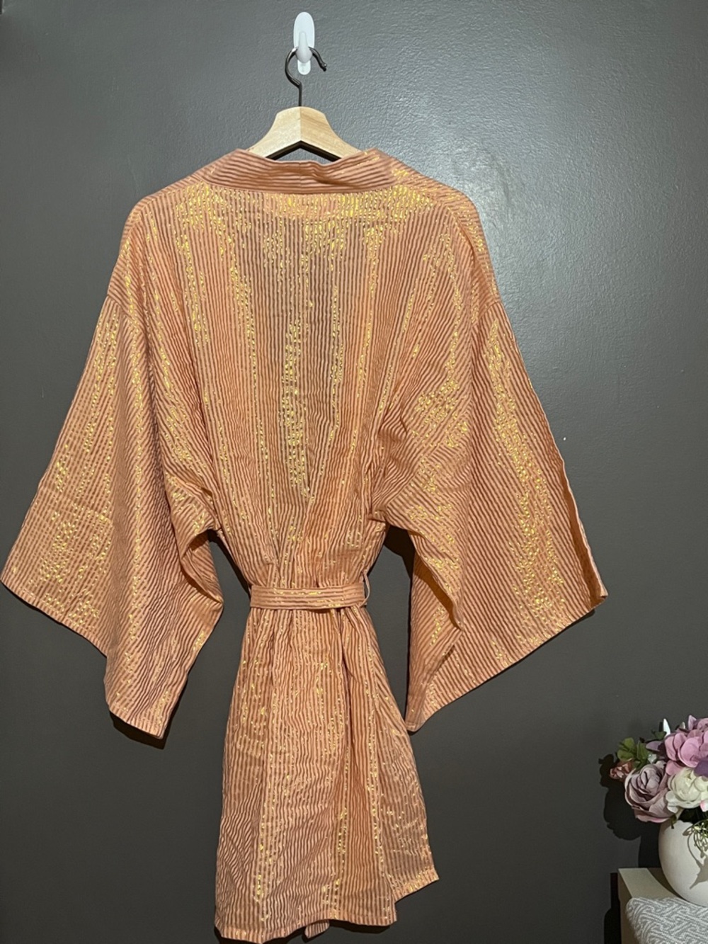 Jen’s Pirate Booty x Free People Metallic Stripe Kimono Robe - Picture 3 of 10